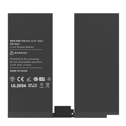 Battery| for: iPad Pro 12.9" 3rd Gen (2018), iPad Pro 12.9" 4th Gen (2020)