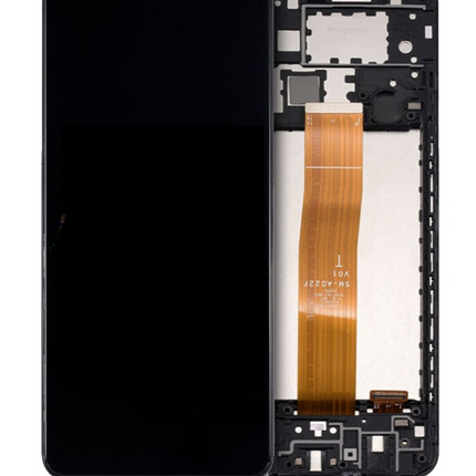LCD Assembly | for: Samsung Galaxy A02 (A022 / 2020) | OEM | with: Frame