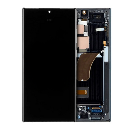 OLED Assembly | for: Samsung Galaxy S23 Ultra | Service Pack | with: Frame