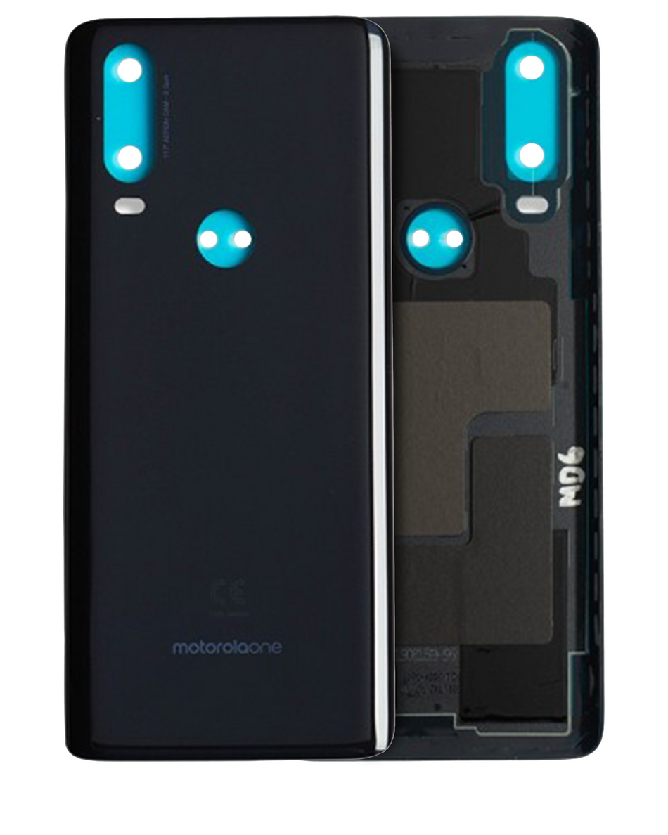 Back cover Glass Compatible For Motorola One Action (XT2013-1 / XT2013-2 / XT2013-4 / 2019) (Genuine OEM) (Denim Blue)