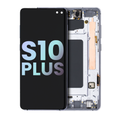 OLED Assembly With Frame For Samsung Galaxy S10 Plus (Service Pack) (Prism White)