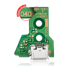 Micro USB Charging Port Board With 12-Pin Flex Cable for PlayStation 4 Controllers (Version 4: JDS-040)