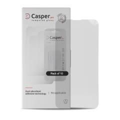 Casper Pro Tempered Glass For iPhone 15 Plus / 16 Plus (10 Pack) (Clear)