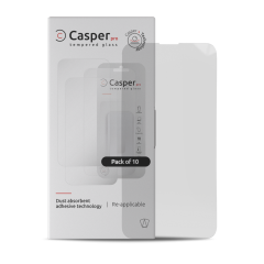 Casper Pro Tempered Glass For iPhone 15 / 16 (10 Pack) (Clear)