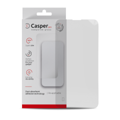 Casper Pro Tempered Glass For iPhone 15 Plus / 16 Plus (Retail Pack) (Clear)