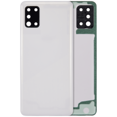 Back cover Glass With Camera Lens For Samsung Galaxy A31 (A315 / 2020) (Aftermarket Plus) (Prism Crush White)