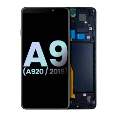 OLED Assembly With Frame For Samsung Galaxy A9 (A920 / 2018) (Service Pack) (Black)