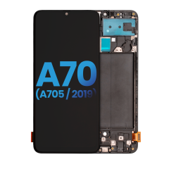 LCD Assembly With Frame For Samsung Galaxy A70 (A705 / 2019) (Without Fingerprint Scanner) (Aftermarket: Incell) (All Colors)