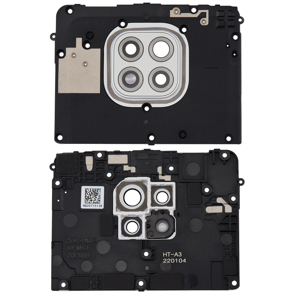 Back Camera Lens With Bracket Compatible For Motorola Moto G Power (XT2117 / 2021) (Polar Silver)