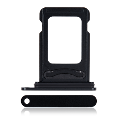 Dual Sim Card Tray For iPhone 15 / 15 Plus (Black)