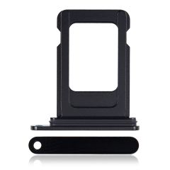 Single Sim Card Tray For iPhone 15 / 15 Plus (Black)