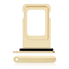 Single Sim Card Tray For iPhone XR (Yellow)