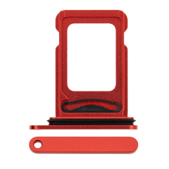 Dual Sim Card Tray For iPhone 12 (Red)