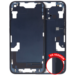 Mid-Frame Housing  W/ Small Parts For iPhone 14 (US Version) (Used OEM Pull: Grade A) (Midnight)