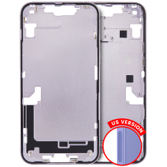 Mid-Frame Housing  W/ Small Parts For iPhone 14 Plus (US Version) (Used OEM Pull: Grade A) (Purple)