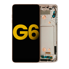 LCD Assembly With Frame For LG G6 (Refurbished) (Terra Gold)