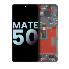 OLED Assembly With Frame For Huawei Mate 50 (Genuine OEM) (Black)