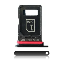 Single Sim Card Tray For Motorola Thinkphone (XT2309 / 2023) (Genuine OEM) (Carbon Black)