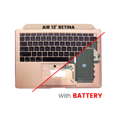 Top Case Assembly With Battery And Keyboard For MacBook Air 13" A2179 (2020) (US Keyboard) (Used OEM Pull: Grade A) (Rose Gold)
