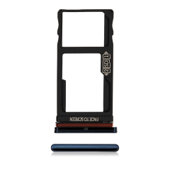 Dual Sim Card Tray For Motorola One Fusion (XT2073 / 2020) (Deep Sapphire Blue)