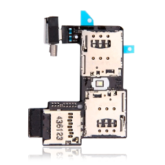 Sim Card Reader Flex With Board For Motorola Moto G2 (XT1068 / 2014) (Dual Sim)