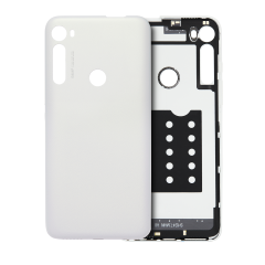 Back cover Glass For Motorola One Fusion Plus (XT2067 / 2020) (White)
