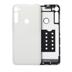 Back cover Glass For Motorola One Fusion Plus (XT2067 / 2020) (Genuine OEM) (Moonlight White)
