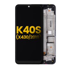 LCD Assembly With Frame For LG K40s (X430 / 2019) (Refurbished) (All Colors)