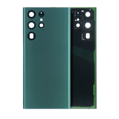 Back Cover Glass With Camera Lens For Samsung Galaxy S22 Ultra (Service Pack) (Green)