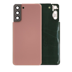 Back cover Glass With Adhesive For Samsung Galaxy S21 Plus 5G (Service Pack) (Phantom Gold)