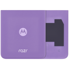 Bottom Back cover Glass For Motorola Razr / Razr 40 (XT2323 / 2023) (Genuine OEM) (Grape Compote)