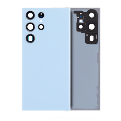Back Cover Glass With Camera Lens For Samsung Galaxy S23 Ultra 5G (Service Pack) (Sky Blue)