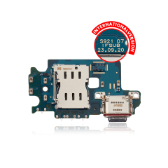 Charging Port Board With Sim Card Reader For Samsung Galaxy S24 5G (S921B) (International Version) (Premium)