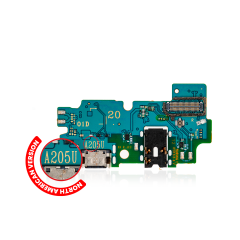 Charging Port With Board For Samsung Galaxy A20 (A205U / 2019) (US Version) (Service Pack)