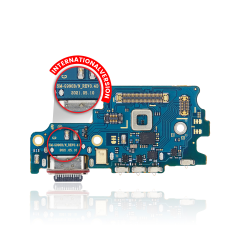 Charging Port Board With Sim Card Reader For Samsung Galaxy S21 FE 5G (G990B/N) (International Version) (Premium)