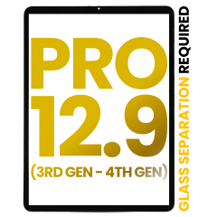 Digitizer For iPad Pro 12.9" 3rd Gen (2018) / 12.9" 4th Gen (2020) (All Colors) (Glass Separation Required) (Premium)