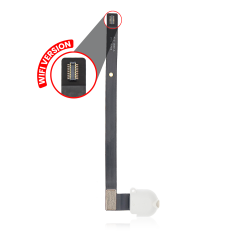Headphone Jack Flex Cable For iPad Air 1 / iPad 5 (2017) / iPad 6 (2018) (White) (WiFi Only)
