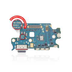 Charging Port Board With Sim Card Reader For Samsung Galaxy S22 5G (S901B) (International Version) (Premium)