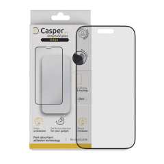 Casper Pro Edge Tempered Glass For iPhone 15 Pro Max (Retail Pack) (Clear)