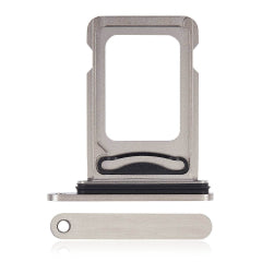 Dual Sim Card Tray For iPhone 15 Pro / 15 Pro Max (White Titanium)