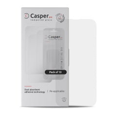 Casper Pro Tempered Glass For iPhone 15 Pro (10 Pack) (Clear)