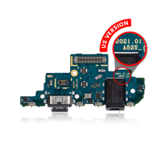 Charging Port With Headphone Jack For Samsung Galaxy A52 4G (A525 / 2021) A52 5G (A526 / 2021) (US Version) (Premium)