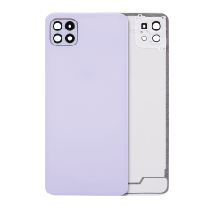 Back cover Glass With Camera Lens For Samsung Galaxy A22 5G (A226 / 2021) (Aftermarket Plus) (Violet)