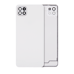 Back cover Glass With Camera Lens For Samsung Galaxy A22 5G (A226 / 2021) (Aftermarket Plus) (White)