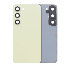 Back Cover Glass With Camera Lens For Samsung Galaxy S23 5G (No Logo) (Aftermarket Plus) (Lime)
