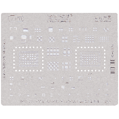 U-IP11 0.12MM A16/A17 Universal CPU Rework Repair BGA Reballing Stencil for iPhone 15 Series (Amaoe) (V3.0)