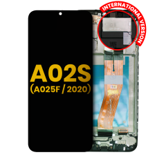 LCD Assembly With Frame For Samsung Galaxy A02S (A025F / 2020) (International Version) (Refurbished) (All Colors)