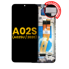 LCD Assembly With Frame For Samsung Galaxy A02S (A025U / 2020) (US Version) (Refurbished) (All Colors)