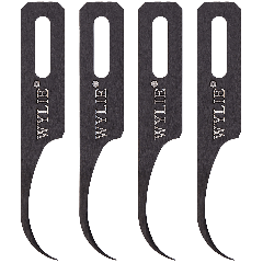 Scalpel blade - Side Glue Removal (Wylie WL-365E Model-C) (4 Piece Set)