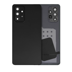 Back Cover Glass With Camera Lens For Samsung Galaxy A52s (A528 / 2021) (Service Pack) (Awesome Black)